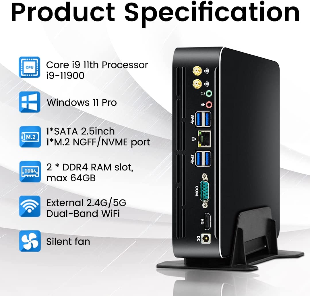 Intel Cpu Core I7 - Partaker Mini PC Intel 11a Generazione