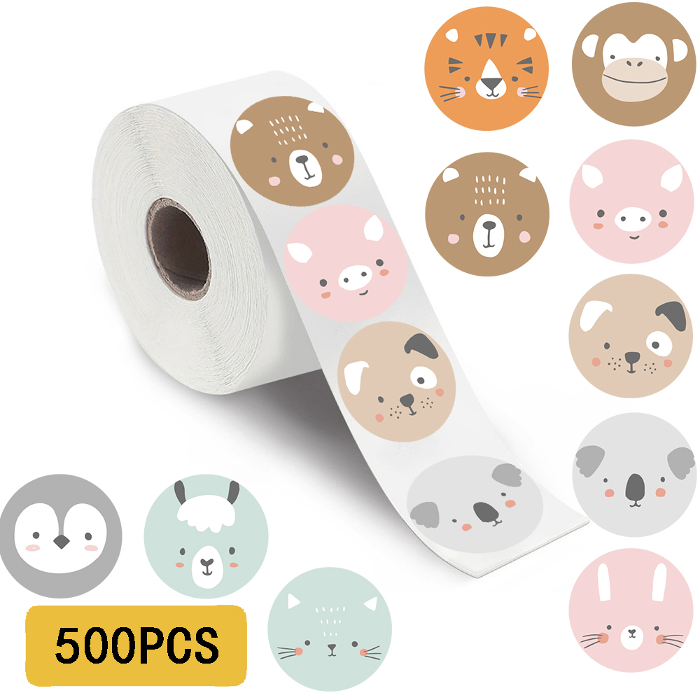 Laptop Accessories Decoration - 500 pezzi adesivi Rall animale gioco