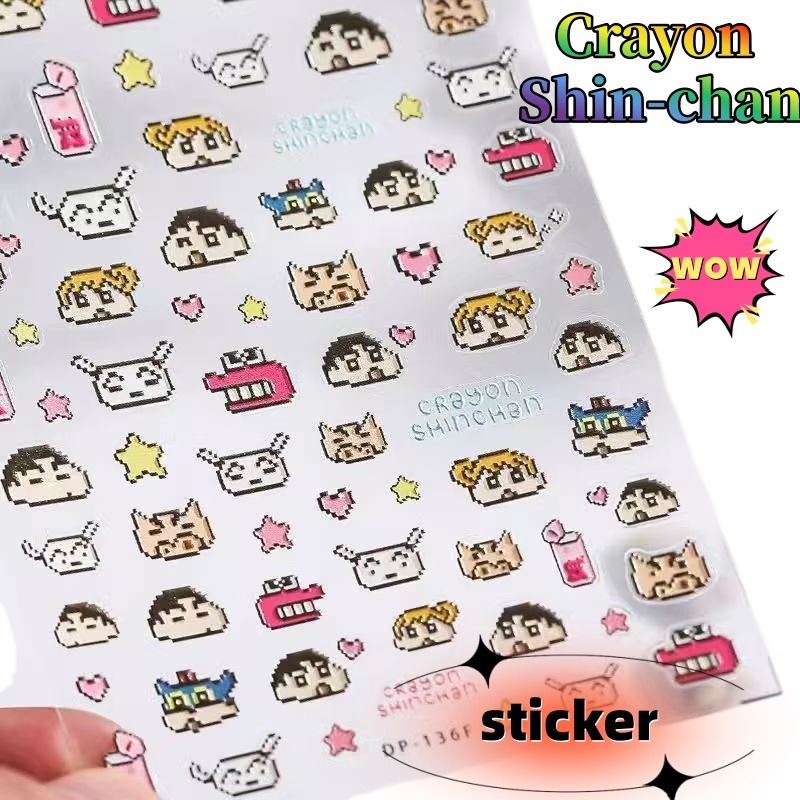 Laptop Accessories Decoration - Quaderno Creativo Crayon Shin-chan con Adesivi