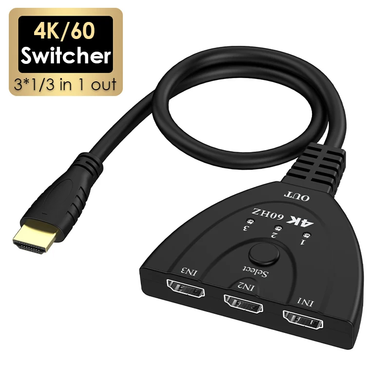 Laptop Accessories Women - Switcher HD Mini 3 porte 4K