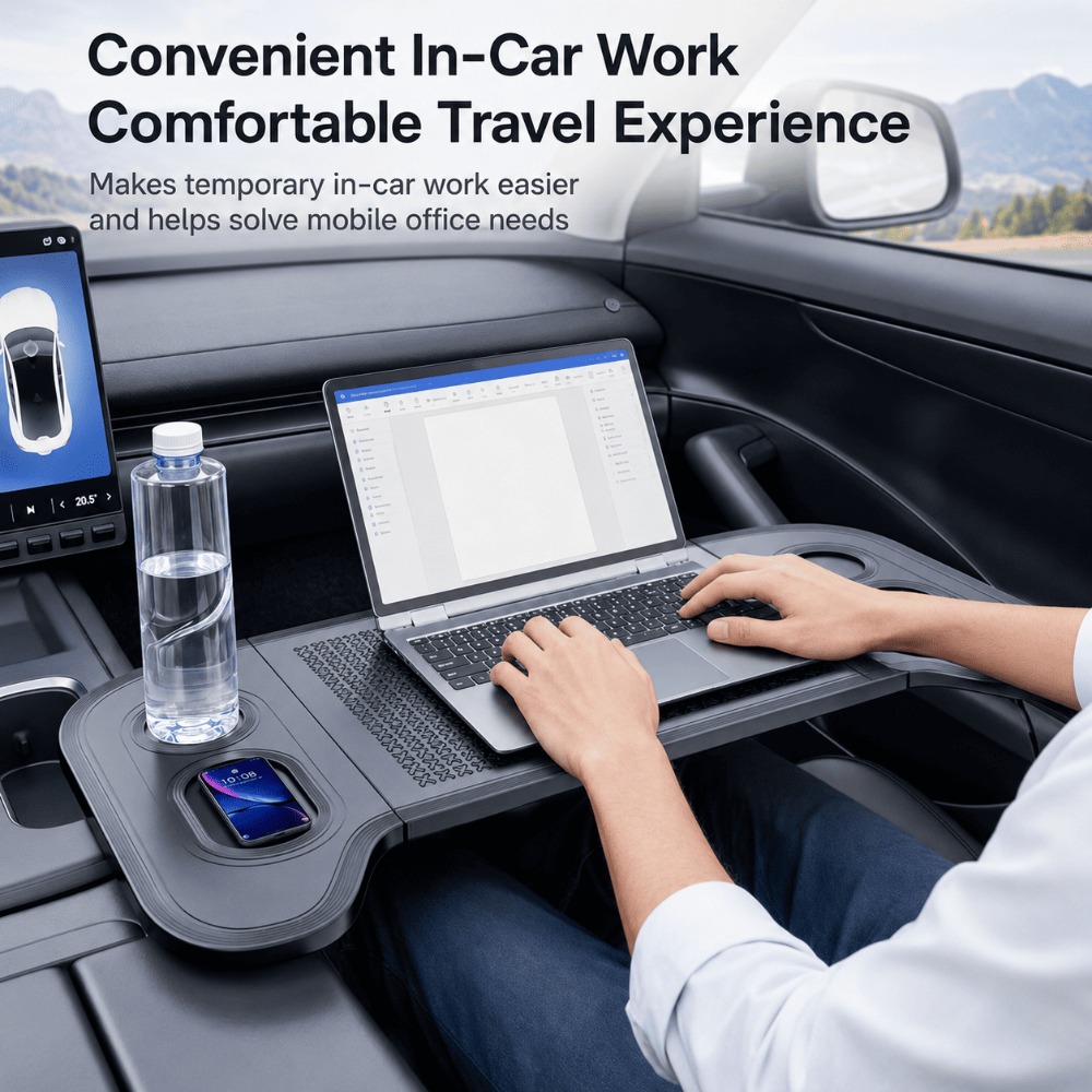 Laptop Accessories Table - Vassoio per Volante Universale per Veicoli,