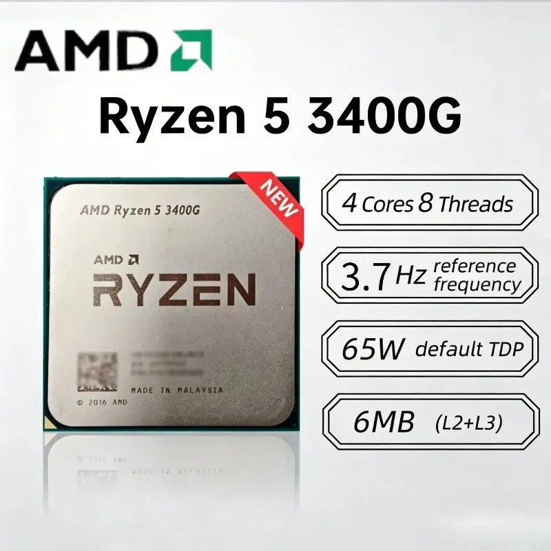 AMD Ryzen 5 3400G 4 Core 8 Thr - Amd Cpu Ryzen 5 recensione e prezzo
