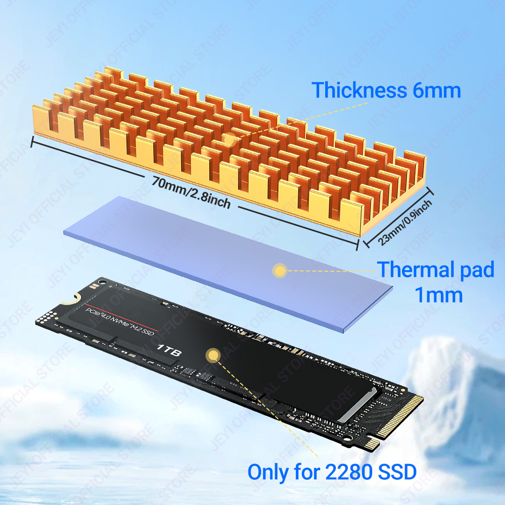JEYI M.2 SSD Dissipatore di ca - External Nvme Ssd recensione e prezzo