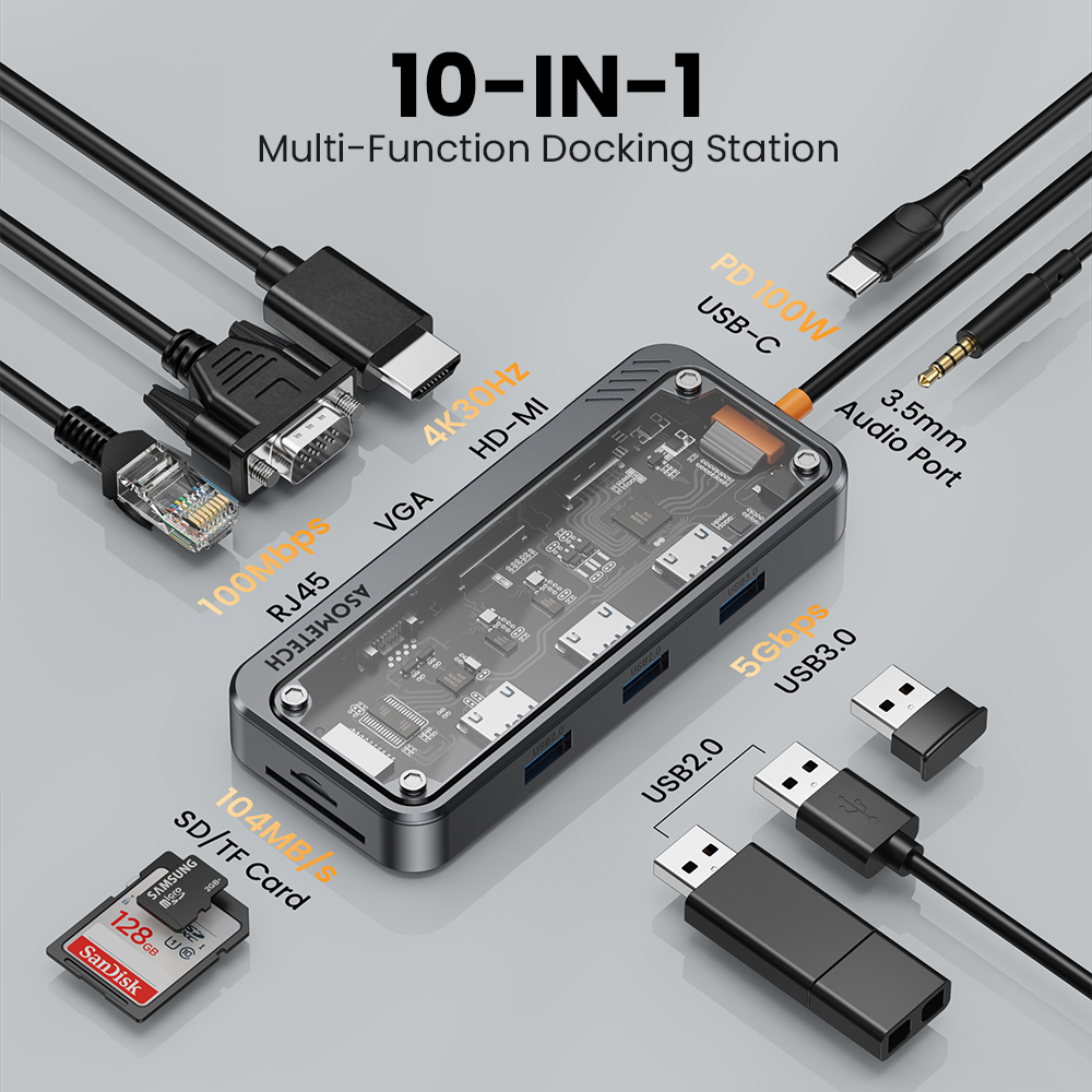 Hub 10 in 1 Usb 3.0 Tipo C a D - Apple Accessories Laptop recensione e prezzo
