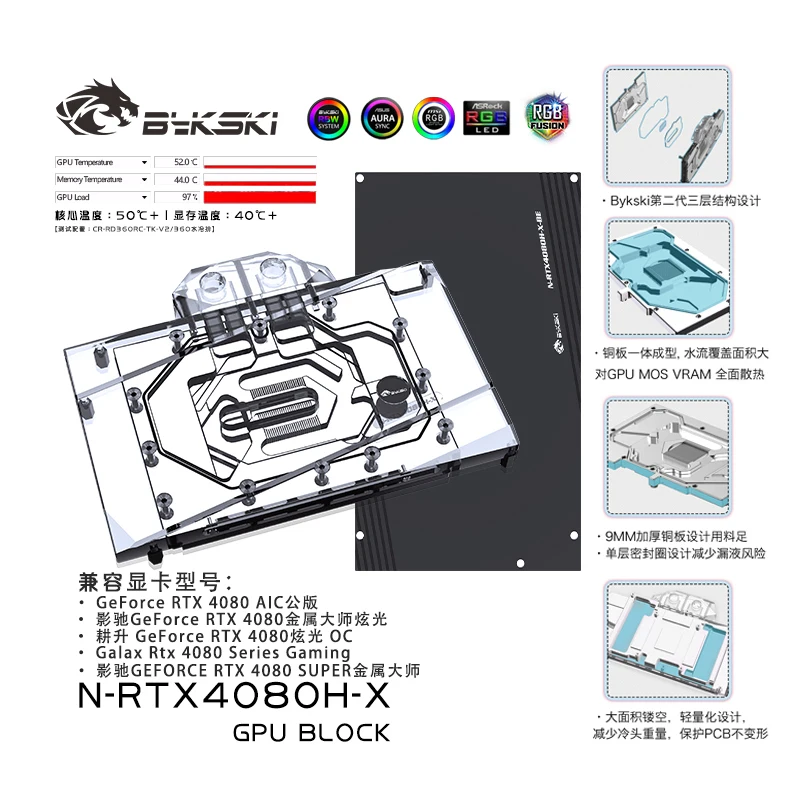 Bykski GPU Water Block per NVI - Nvidia Vga Rtx 4080 recensione e prezzo